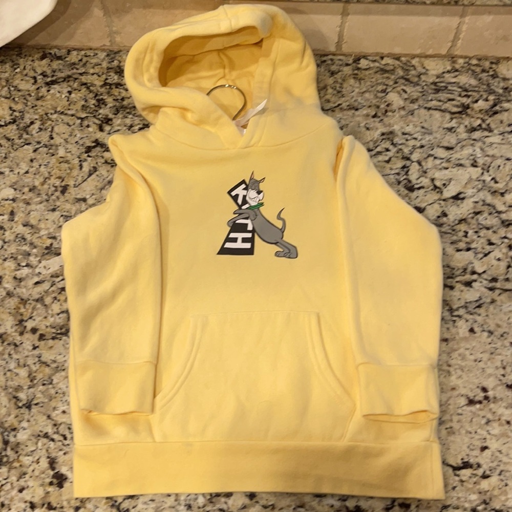 Children’s Jefferson’s KITH Pale Yellow Hoodie Sweatshirt 4/5